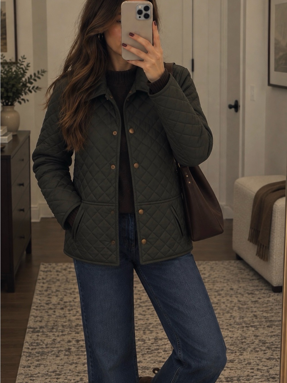 Ralph Lauren Quilted Olive Green Women's Jacket